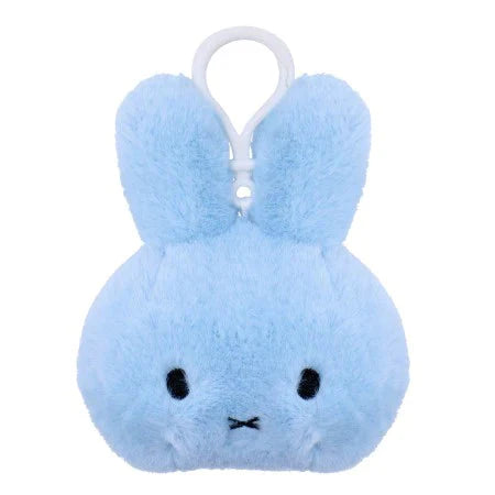 Miffy Head Backpack Clip Fluffy Pastel Blue