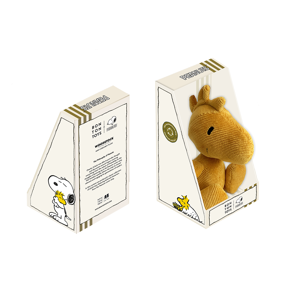 Peanuts Woodstock Mini Corduroy Warm Yellow in giftbox 15cm