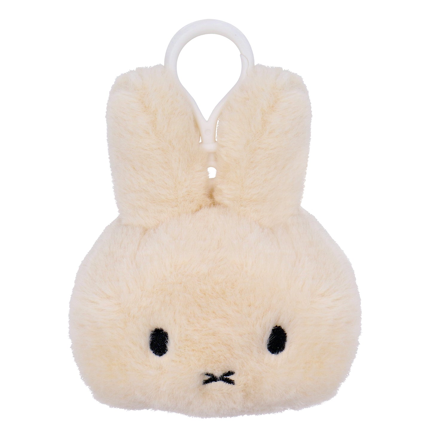 Miffy Head Backpack Clip Fluffy Cream