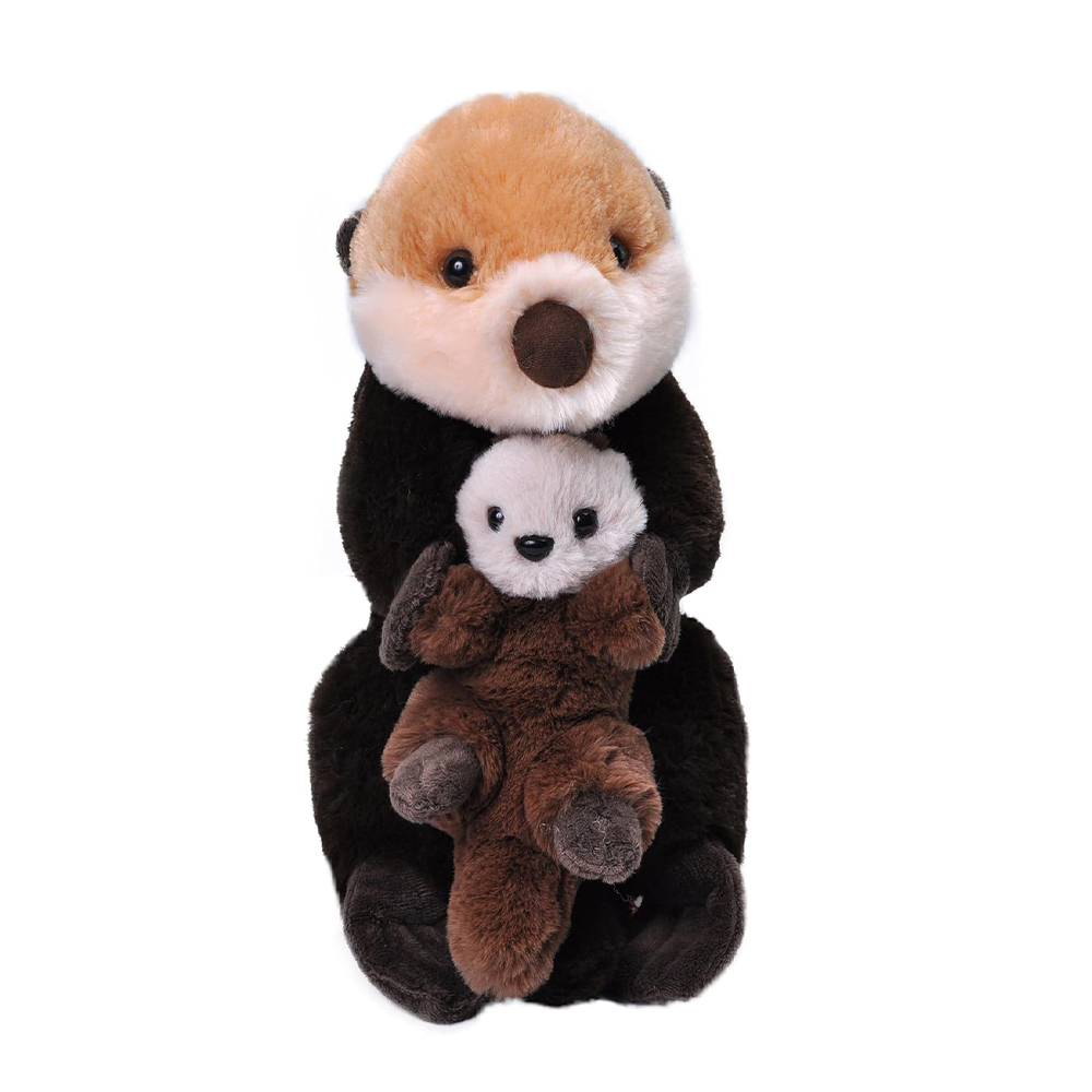 Wild Republic Mom Baby Sea Otter 12 Inches