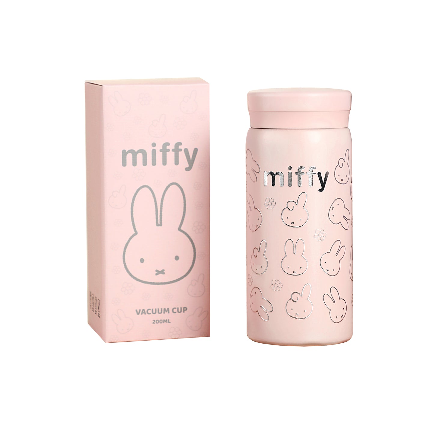 VIPO Miffy Vacuum Cup Pink Face 200ml
