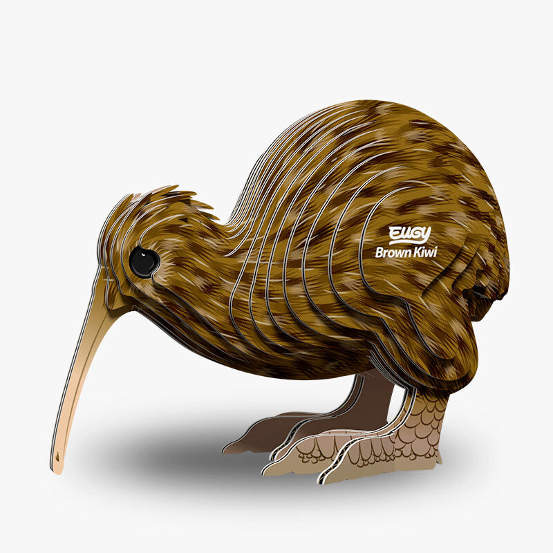 Eugy Dodoland Bird Brown Kiwi 3D Puzzle