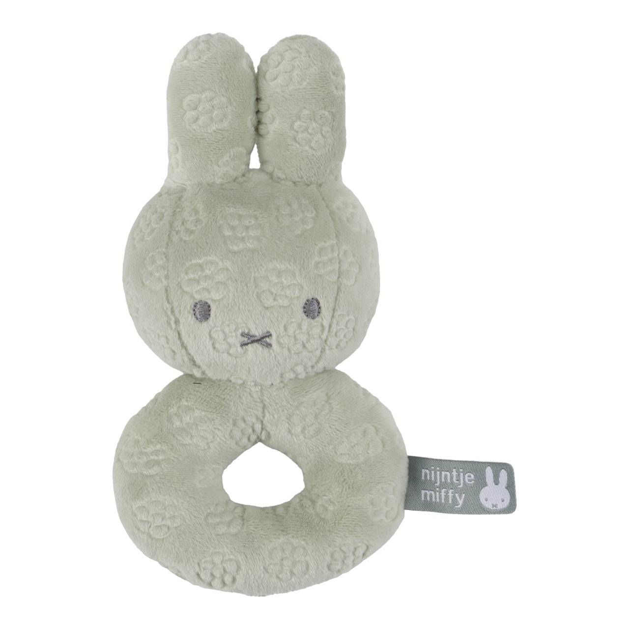 Miffy Rattle Green Flower