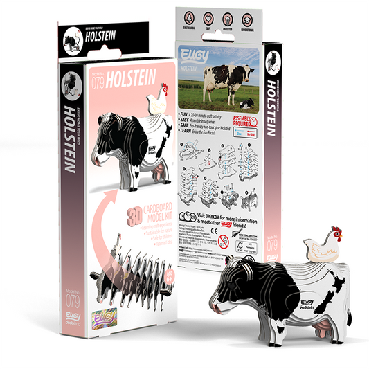 Eugy Dodoland Wild Holstein Cow 3D Puzzle