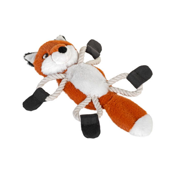 Wild Republic Petkins Dog Animal Tug Toy Red Fox 9 Inches