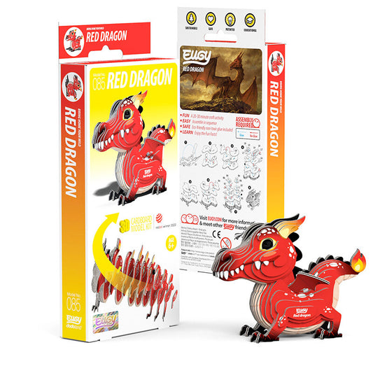 Eugy Dodoland Fantasy Red Dragon 3D Puzzle