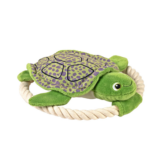 Wild Republic Petkins Dog Animal Tug Toy Turtle 9 Inches