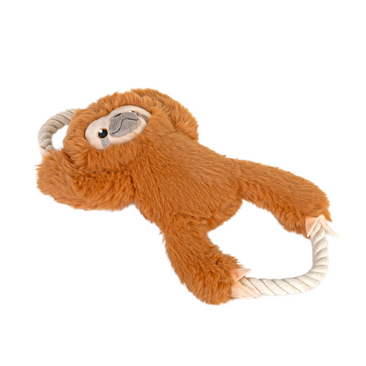 Wild Republic Petkins Dog Animal Tug Toy Sloth 9 Inches