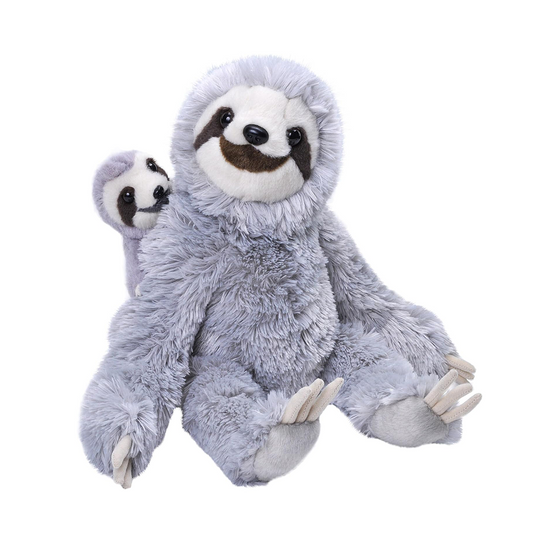 Wild Republic Mom Baby Sloth 12 Inches