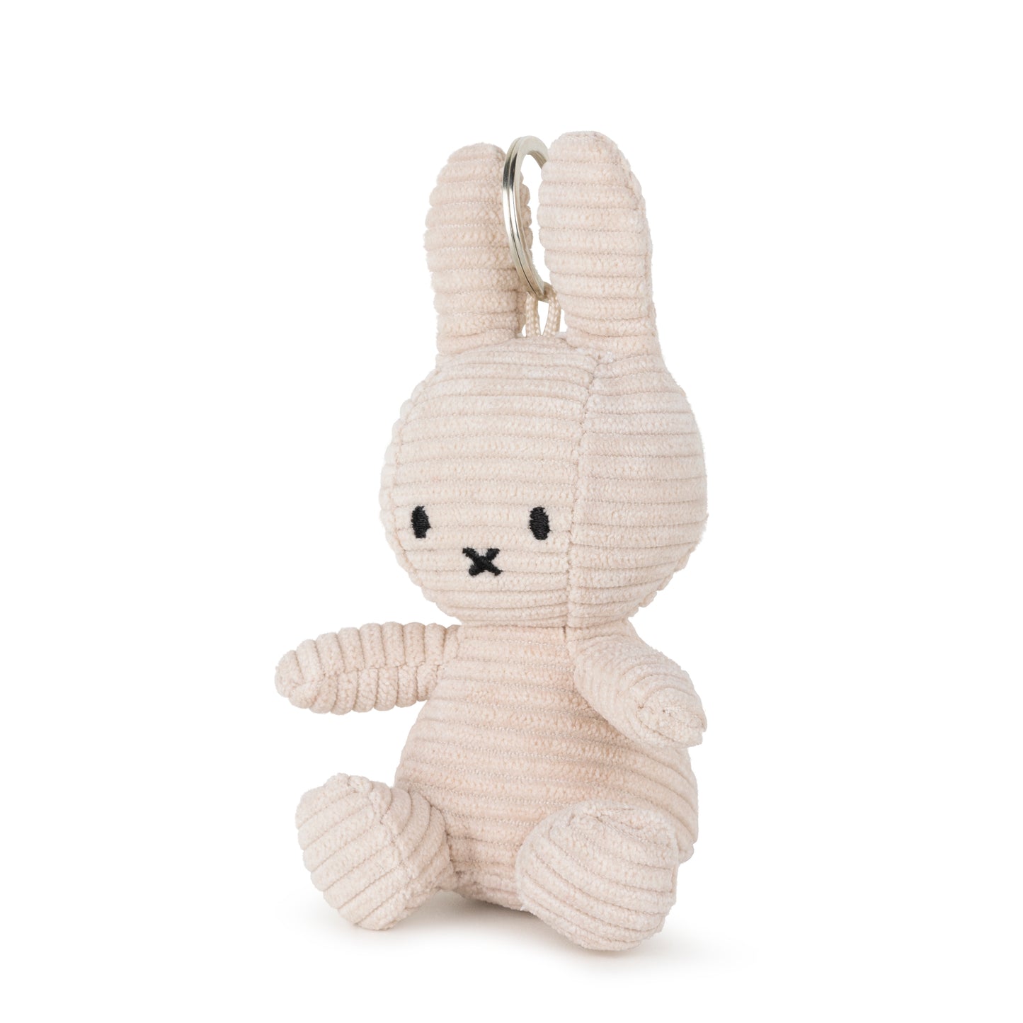 Miffy Keychain ECO Corduroy Light Stone Grey 10cm