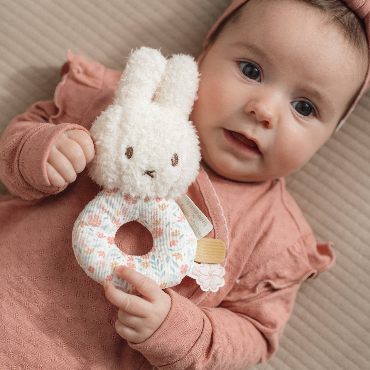 Miffy x Little Dutch Lucky Blossom Rattle 15cm