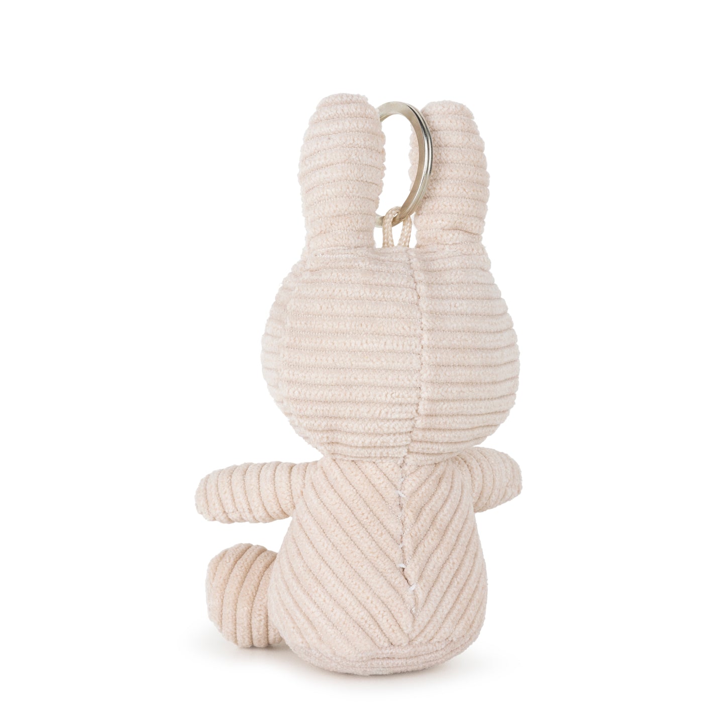 Miffy Keychain ECO Corduroy Light Stone Grey 10cm