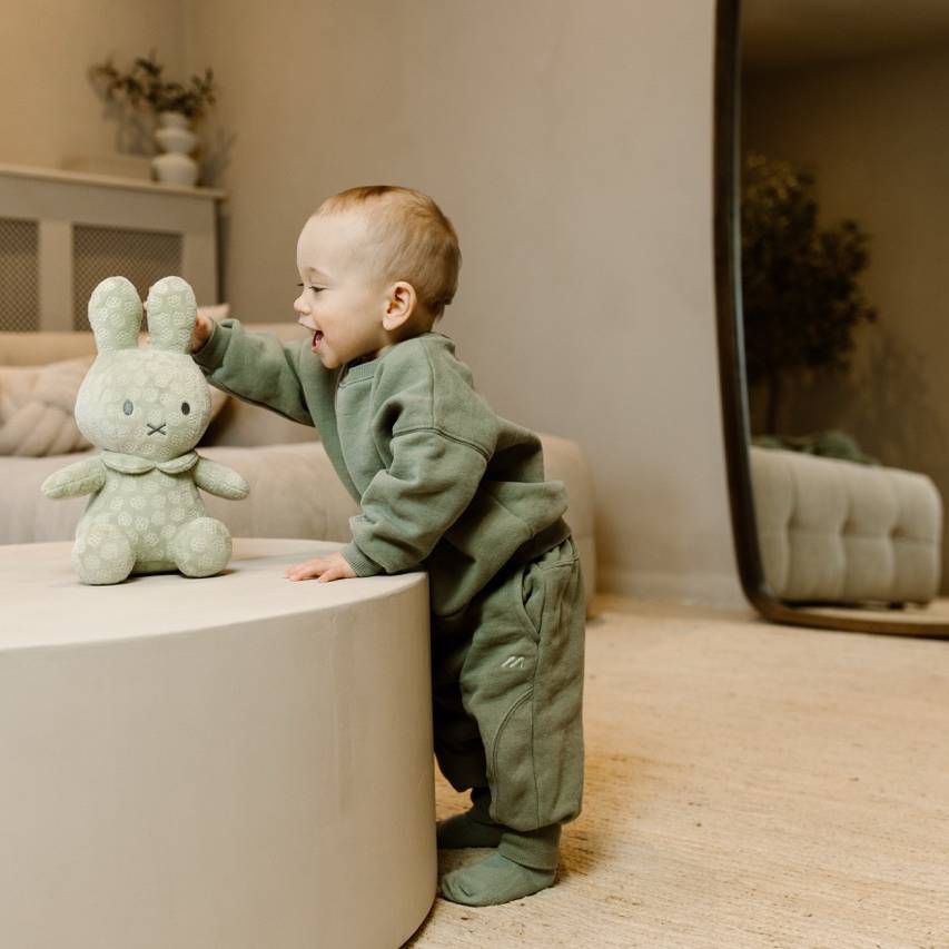 Miffy Cuddle Green Flower 30cm