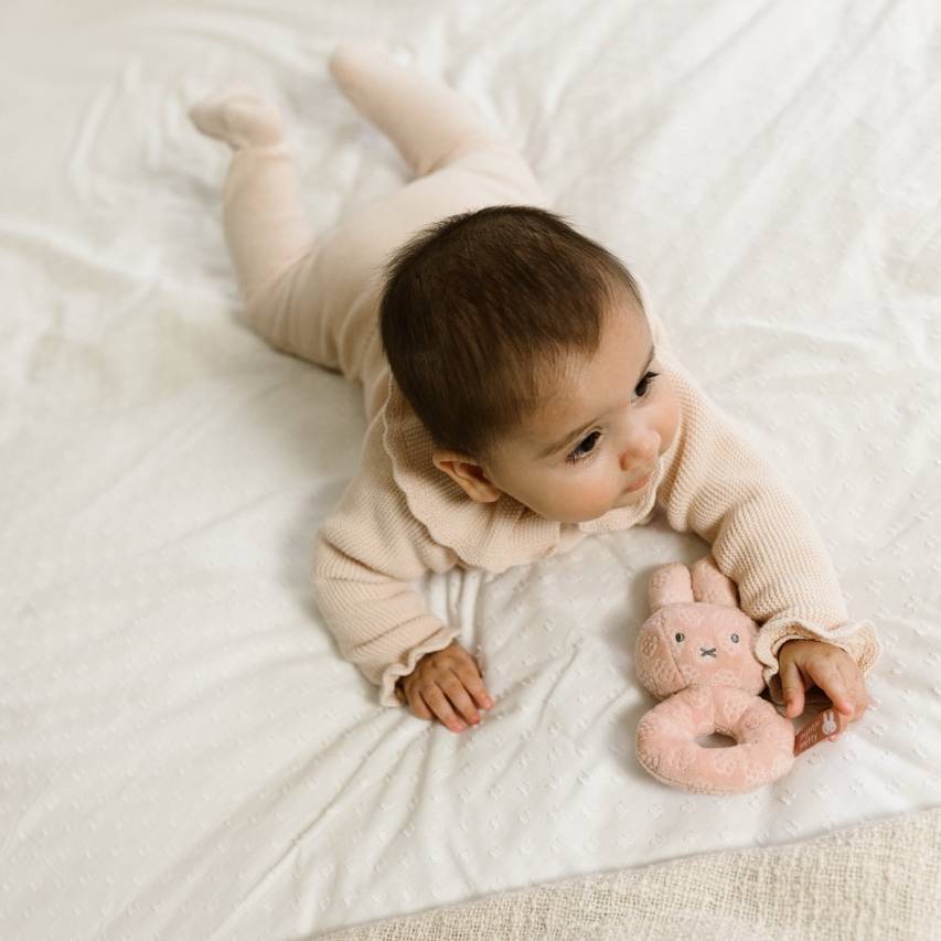 Miffy Rattle Pink Flower