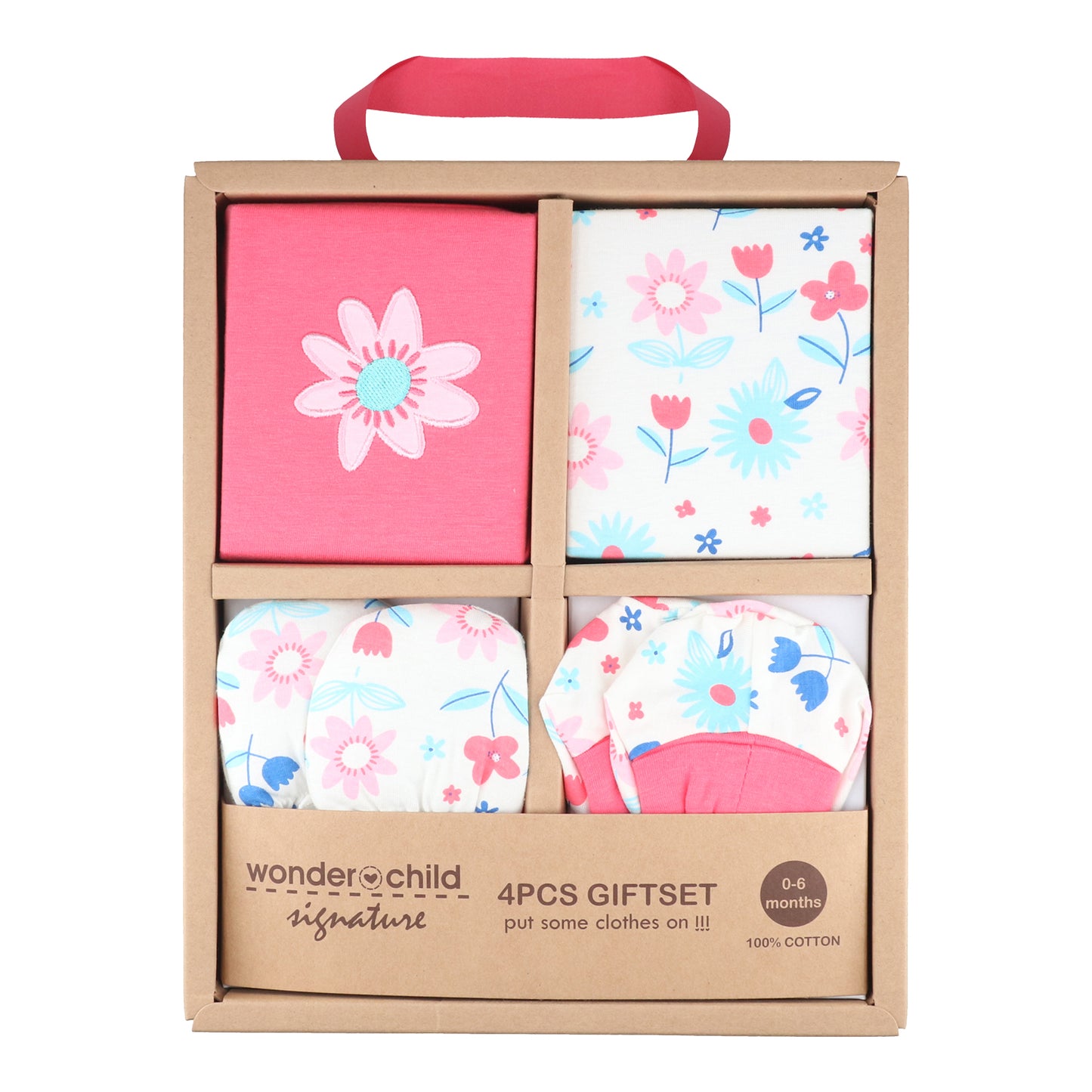 Wonderchild 4 Pieces Set Baby Girl Gift Hamper